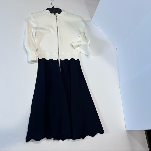 Ted Baker Lauron Scalloped Knit Fit & Flare Dress New - Picture 3 of 6